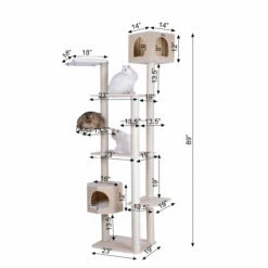 Premium Pinus Sylvestris Wood Cat Tree S8902 -Pet Supplies Sales Shop S8902 PT4 82811