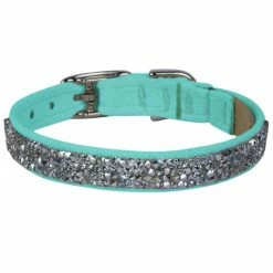 Crystal Rocks 1/2" Cat Collar -Pet Supplies Sales Shop TiffiBlueCrystalRocks CatCollar FT