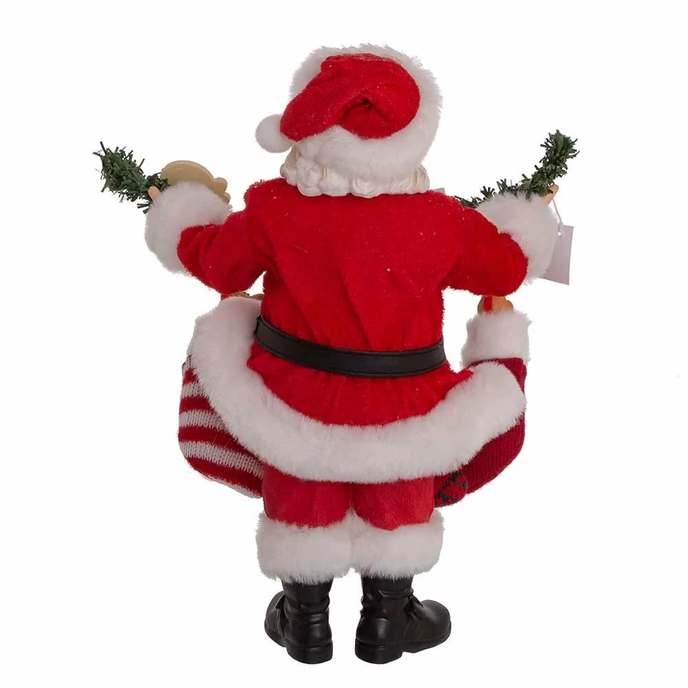 10.5-Inch Fabriché Santa With Adopt-A-Pet Garland And Pets In Stockings 6 10.5-Inch Fabriché Santa With Adopt-A-Pet Garland And Pets In Stockings - Image 4