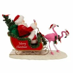 10-Inch Fabriche Flamingos Pulling Santa Sleigh -Pet Supplies Sales Shop fa0197 02 012d8421 56f0 4923 8804 7631dcab7118