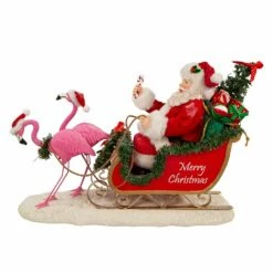 10-Inch Fabriche Flamingos Pulling Santa Sleigh -Pet Supplies Sales Shop fa0197 06 999ca68d 1351 4e4a b809 bb9230609fb2