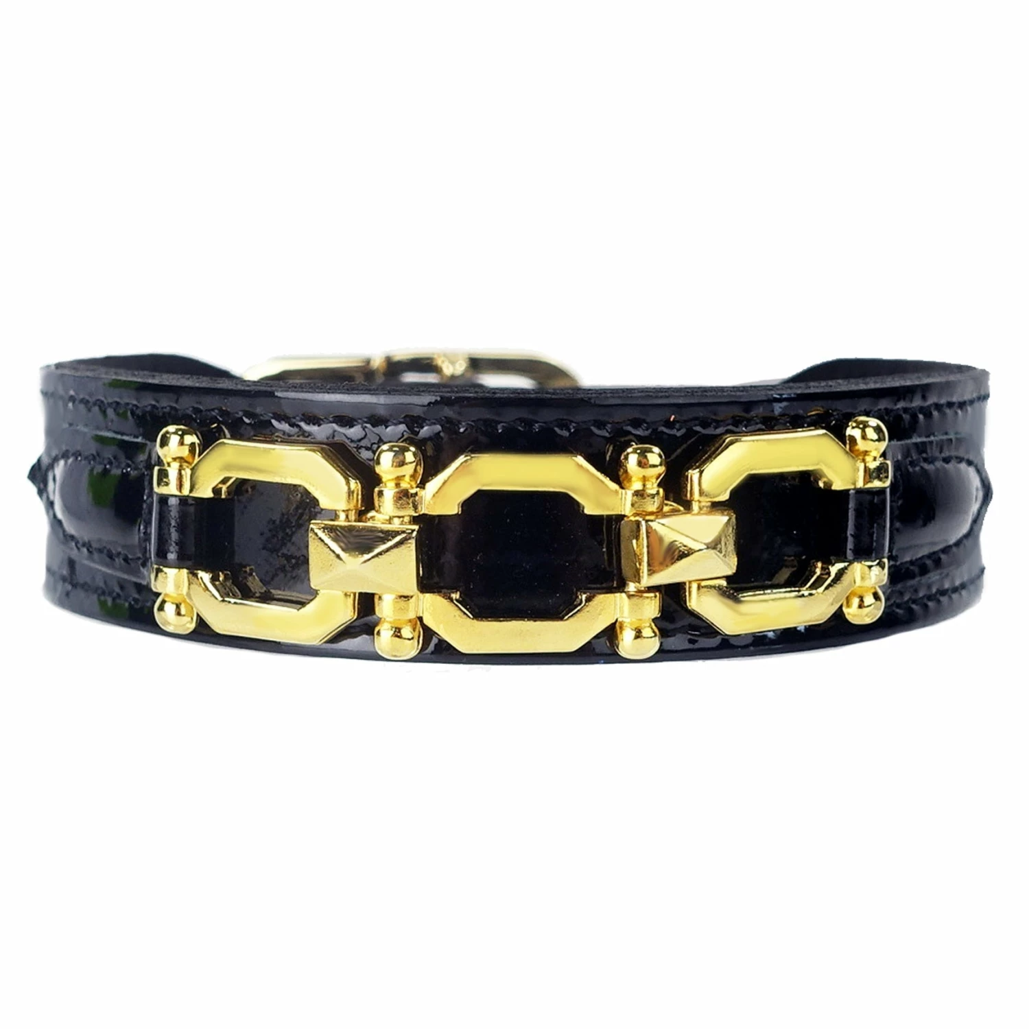 Georgia Rose In Black Patent & Gold 3 Georgia Rose In Black Patent & Gold