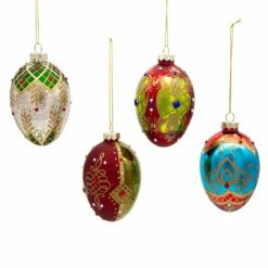 Glass Egg Ornaments, 4 Piece Set -Pet Supplies Sales Shop gg0990 03 a4d4d854 197c 46e3 a423 aaf9a881e217