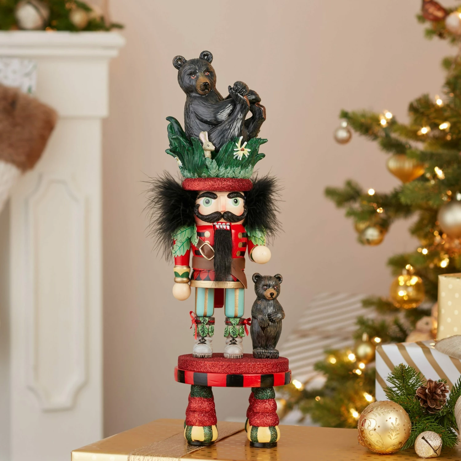 Hollywood Black Bear Hat Nutcracker 4 Hollywood Black Bear Hat Nutcracker - Image 2