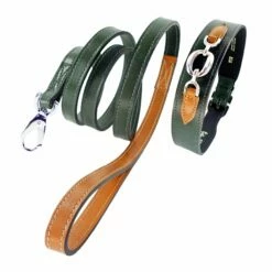 Hartman Lead In Ivy Green, Tan & Nickel -Pet Supplies Sales Shop hartman in hunter green tan set 4 6cdc133b 0c19 4877 9620 8e4022b0fa66