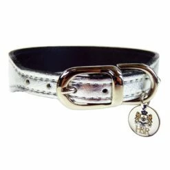 Italian Silver Metallic Leather In Nickel -Pet Supplies Sales Shop italian silver m 4fb176223a052 f8ab6ce7 59a2 432f b9d8 849375753147