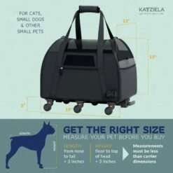 Katziela® Cozy Commuter Pet Carrier With Removable Wheels And Telescopic Handle -Pet Supplies Sales Shop katzielar cozy commuter pet carrier with removable wheels and telescopic handle pet carriers crates katziela 978126 41aafa62 5363 432b 8a21 0e74d8efb7dd