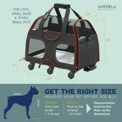Katziela® Luxury Rider Pet Carrier With Removable Wheels And Telescopic Handle -Pet Supplies Sales Shop katzielar luxury rider pet carrier with removable wheels and telescopic handle pet carriers crates katziela 605955 b2da54f0 d2aa 409a 9907 5d888991bbfb