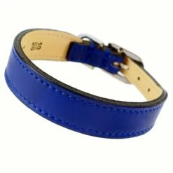 Italian Cobalt Blue Leather In Nickel -Pet Supplies Sales Shop plain in cobalt blue nickel reverse ed2b43a1 28b3 41bc 950c e33d9dbe2786